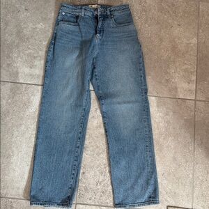 Madewell Light Blue Straight Jeans